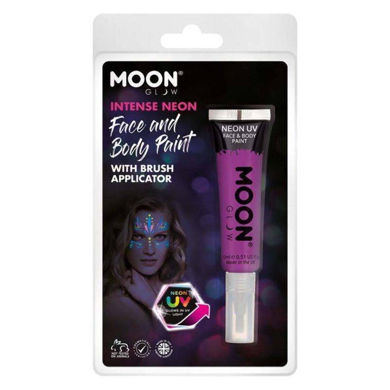 Moon Glow Intense Neon UV Face Paint Purple Smiffys Moon Creations 21543