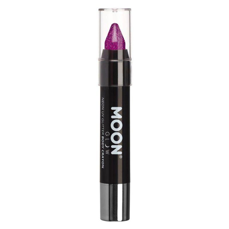 Moon Glow Neon UV Glitter Body Crayons Purple Smiffys Moon Creations 21537