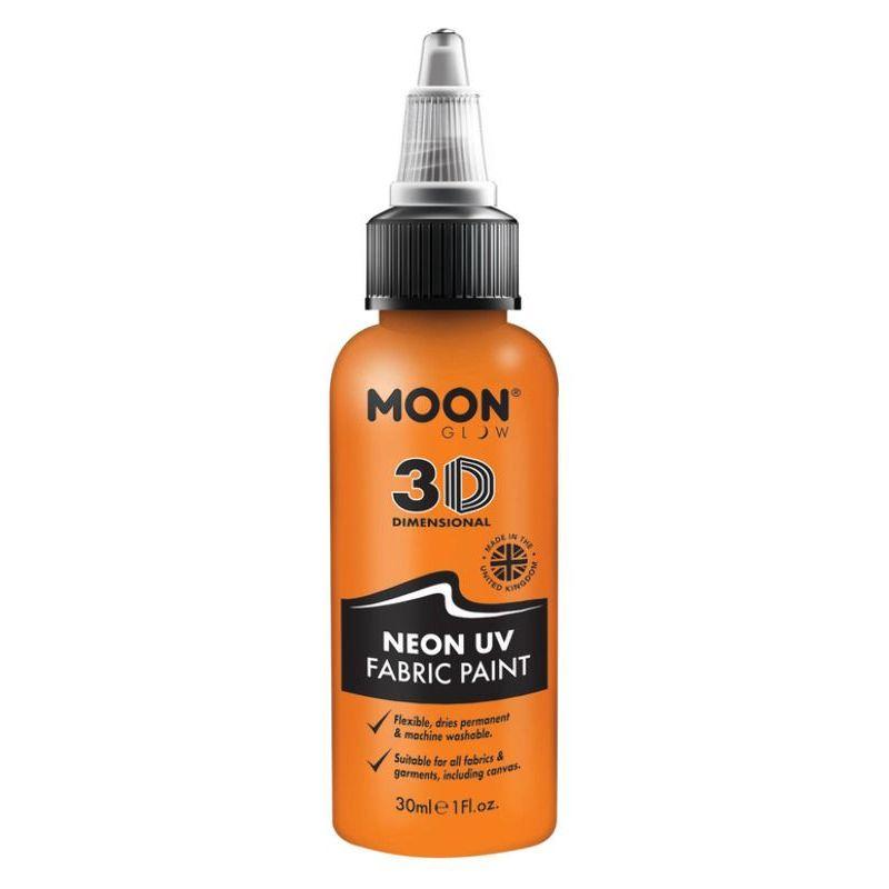 Moon Glow Neon UV Intense Fabric Paint Orange Smiffys Inspector Gadget Licensed Fanc 21296