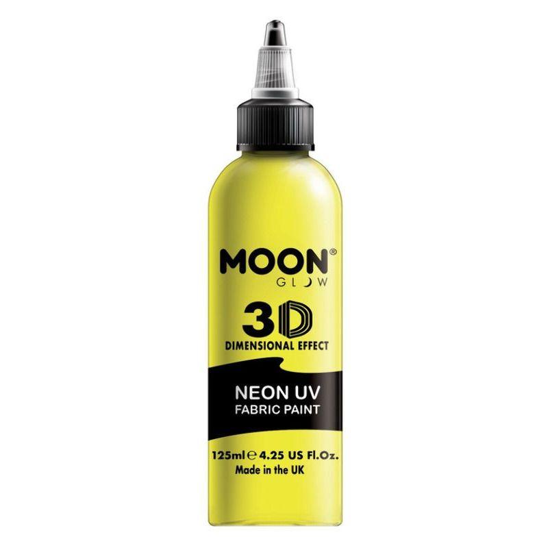 Moon Glow Neon UV Intense Fabric Paint Yellow Smiffys Moon Creations 22023