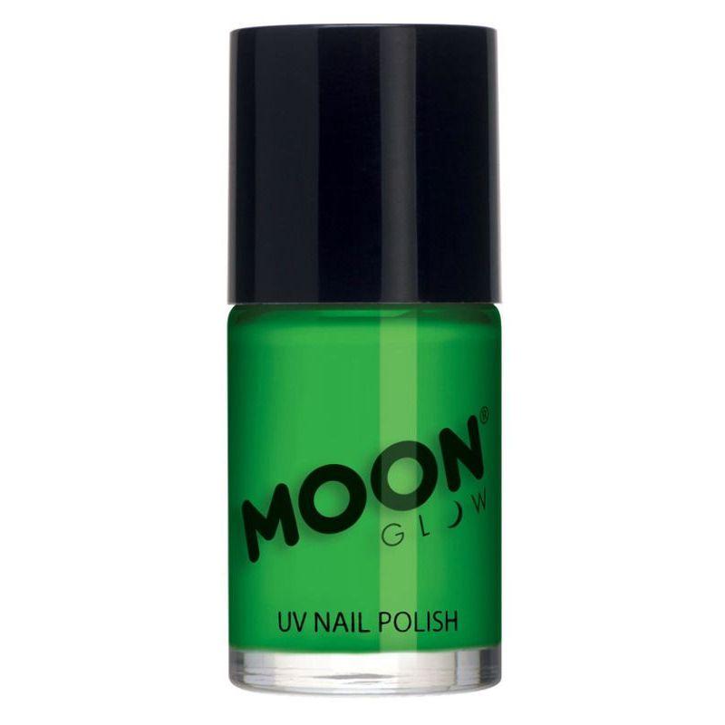 Moon Glow Intense Neon UV Nail Polish Neon Green Smiffys Moon Creations 20983