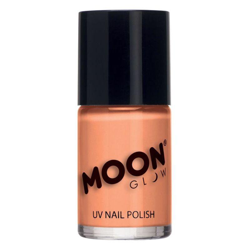 Moon Glow Pastel Neon UV Nail Polish Orange Smiffys Moon Creations 21336