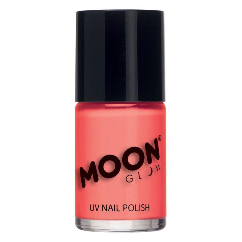 Moon Glow Pastel Neon UV Nail Polish Pastel Coral Smiffys Halloween Child Fancy Dress 20812