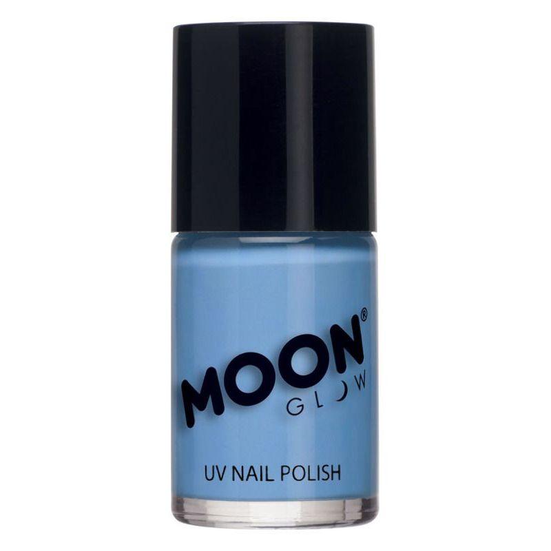 Moon Glow Pastel Neon UV Nail Polish Pastel Blue Smiffys Halloween Fancy Dress Accessor 20655