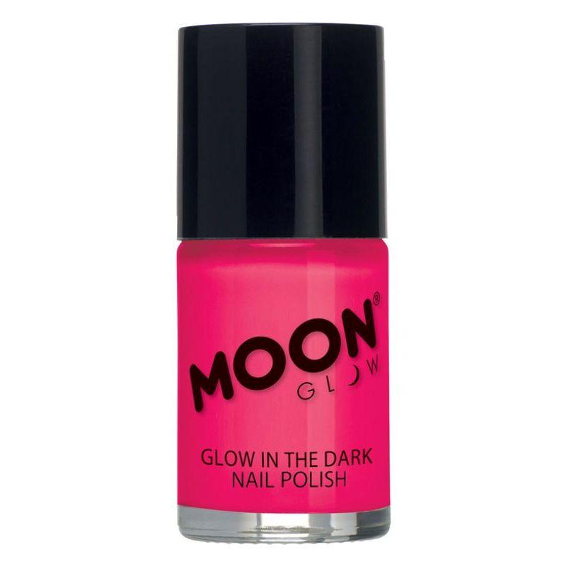 Moon Glow Glow in the Dark Nail Polish Pink Smiffys Moon Creations 21431