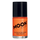 Moon Glow Glow in the Dark Nail Polish Orange Smiffys Moon Creations 21298