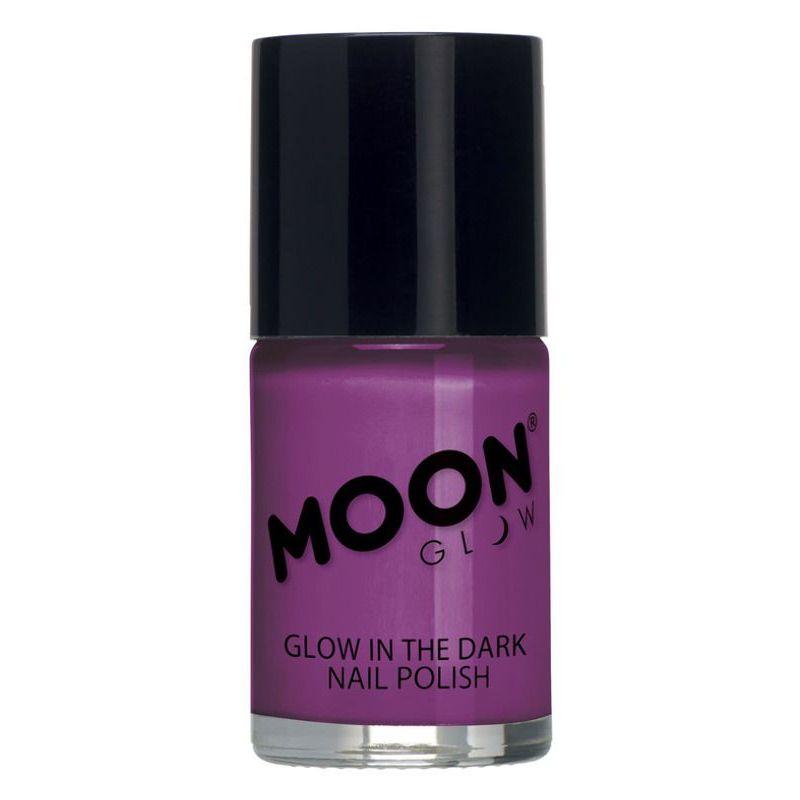 Moon Glow Glow in the Dark Nail Polish Purple Smiffys Moon Creations 21546