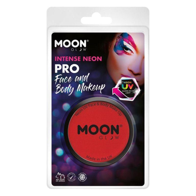 Moon Glow Pro Intense Neon UV Cake Pot Red Smiffys Moon Creations 21657