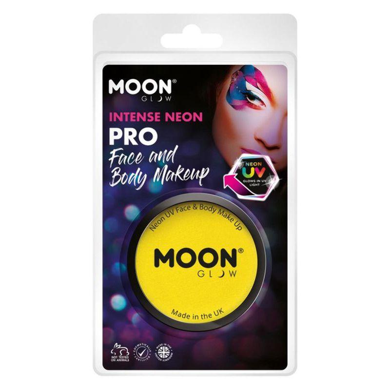 Moon Glow Pro Intense Neon UV Cake Pot Yellow Smiffys Moon Creations 22045