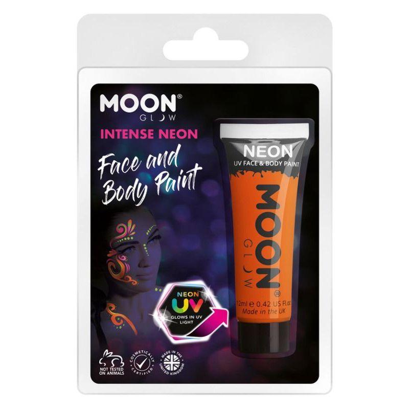 Moon Glow Intense Neon UV Face Paint Orange Smiffys Moon Creations 21301