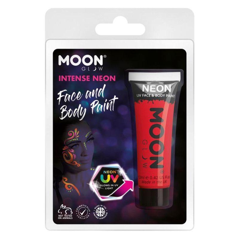 Moon Glow Intense Neon UV Face Paint Red Smiffys Moon Creations 21655