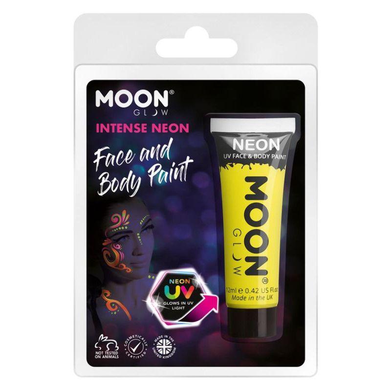 Moon Glow Intense Neon UV Face Paint Yellow Smiffys Moon Creations 22030