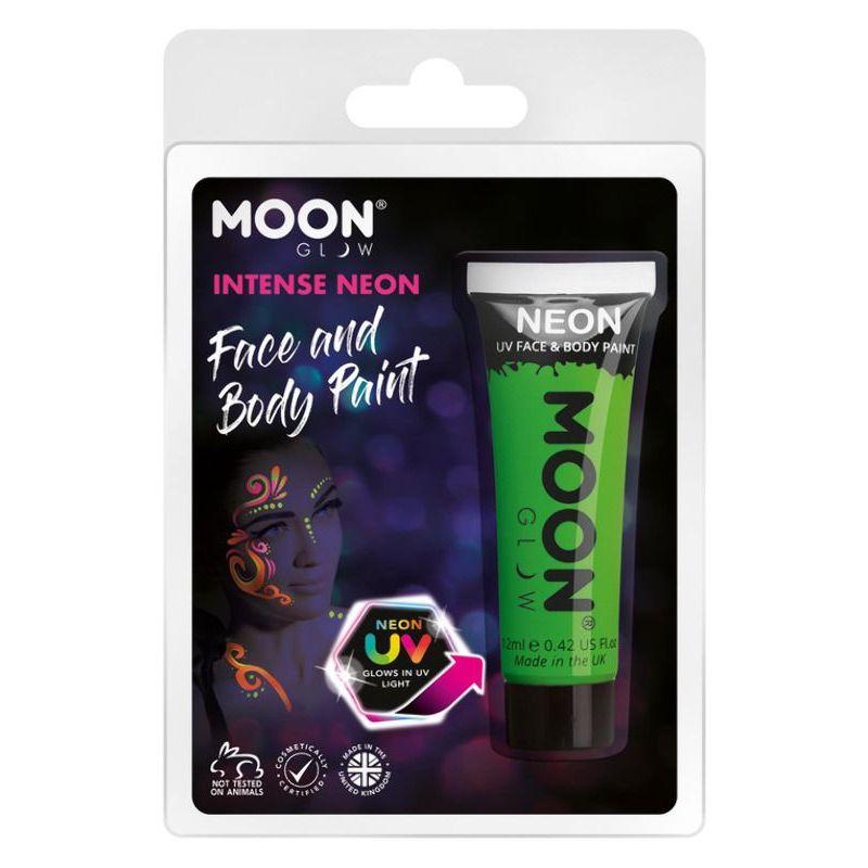 Moon Glow Intense Neon UV Face Paint Green Smiffys Moon Creations 20987