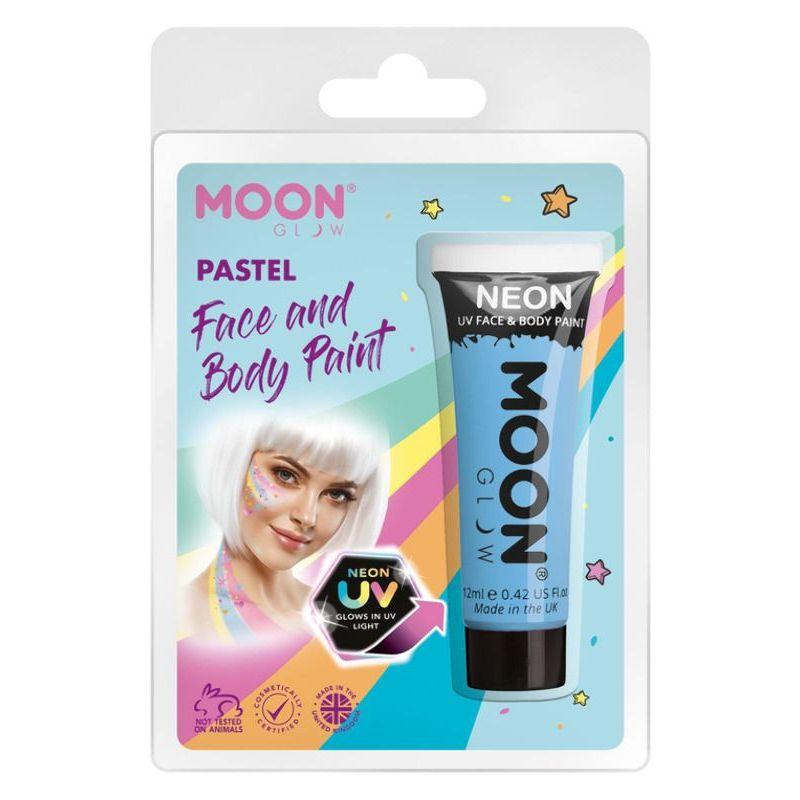 Moon Glow Pastel Neon UV Face Paint Pastel Blue Smiffys Fever Body Stockings & Clubwea 20662