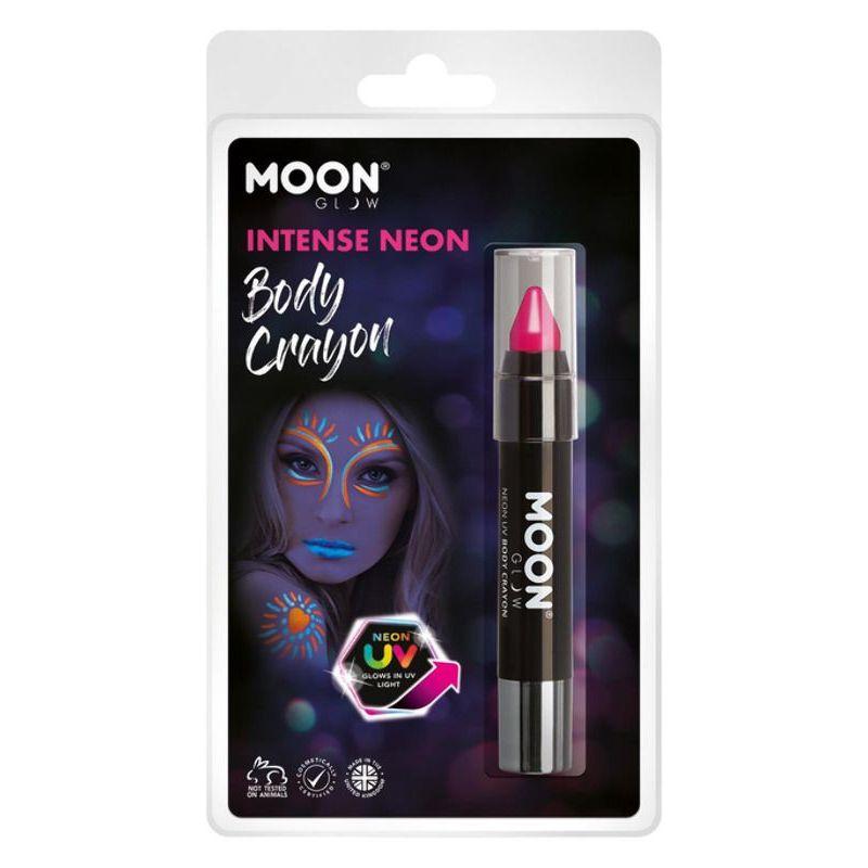 Moon Glow Intense Neon UV Body Crayons Hot Pink Smiffys Moon Creations 21123