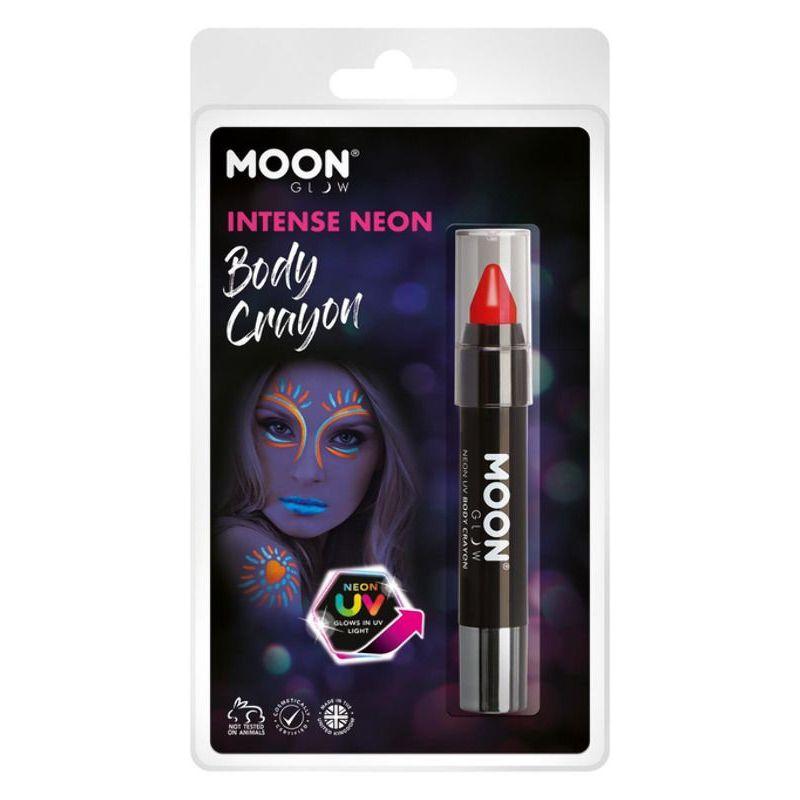 Moon Glow Intense Neon UV Body Crayons Red Smiffys Moon Creations 21659