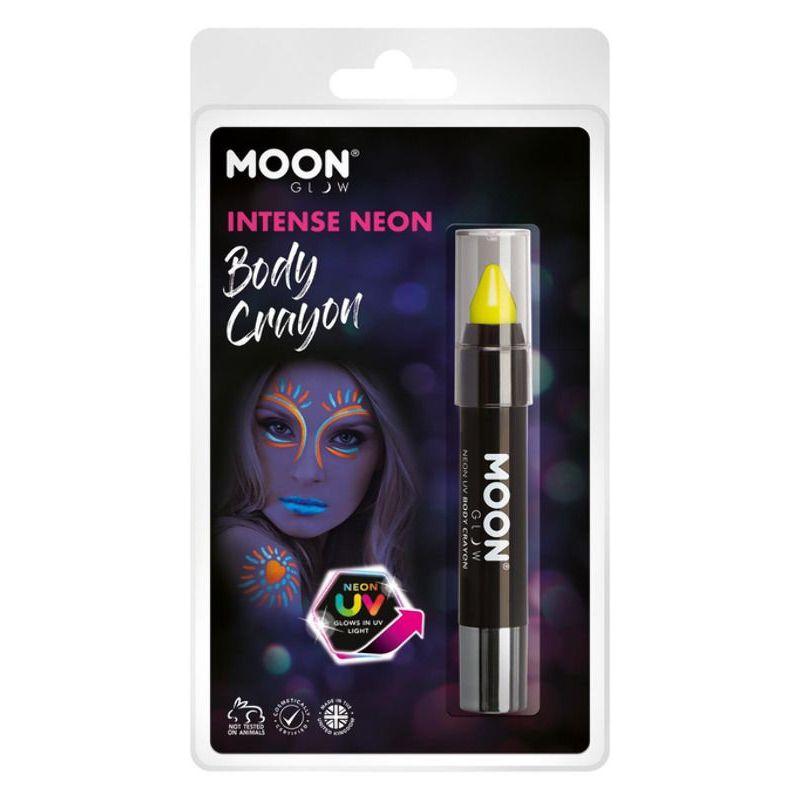 Moon Glow Intense Neon UV Body Crayons Yellow Smiffys Moon Creations 22032