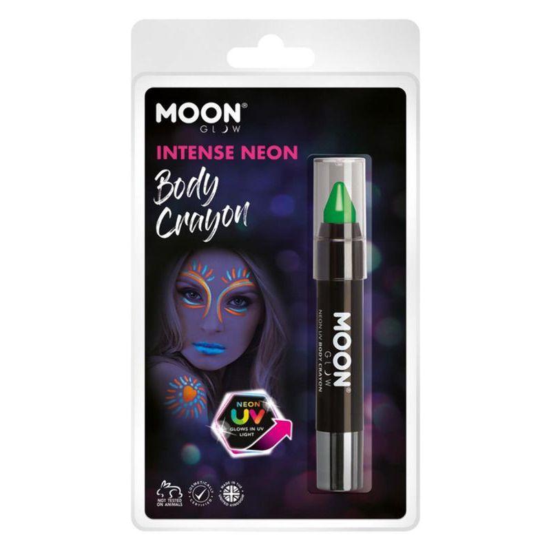 Moon Glow Intense Neon UV Body Crayons Green Smiffys Moon Creations 20990