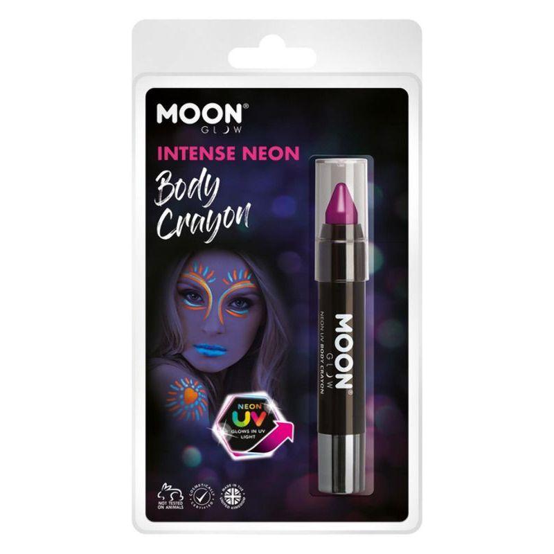 Moon Glow Intense Neon UV Body Crayons Purple Smiffys Moon Creations 21549
