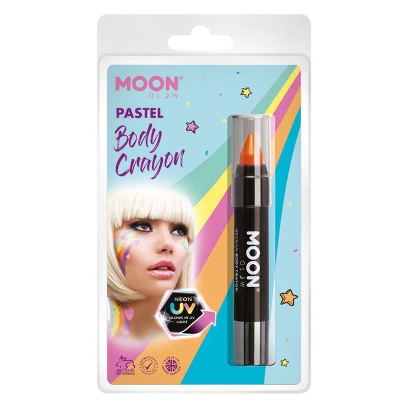 Moon Glow Pastel Neon UV Body Crayons Orange Smiffys Moon Creations 21304