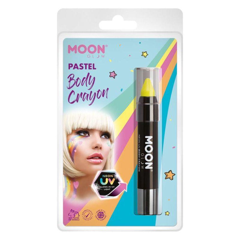 Moon Glow Pastel Neon UV Body Crayons Yellow Smiffys Moon Creations 22033
