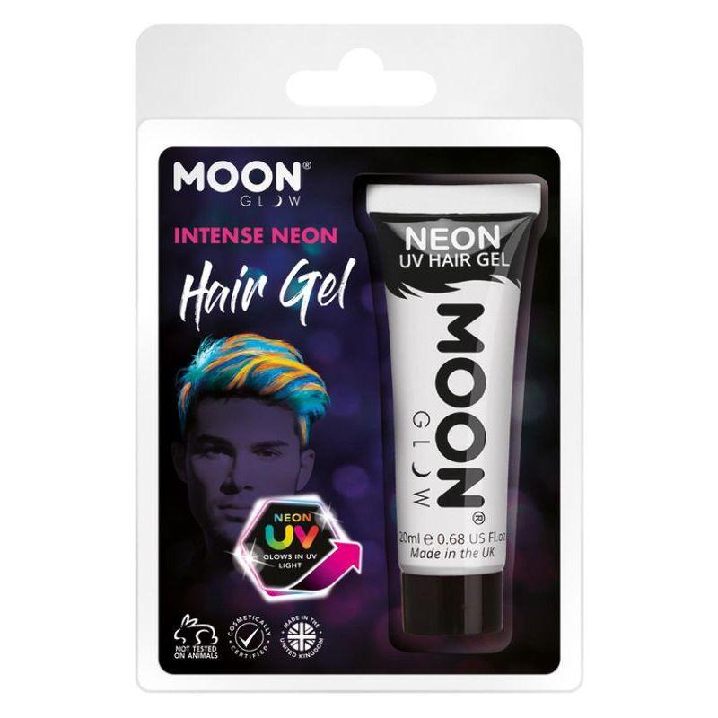 Moon Glow Intense Neon UV Hair Gel White Smiffys Moon Creations 21969