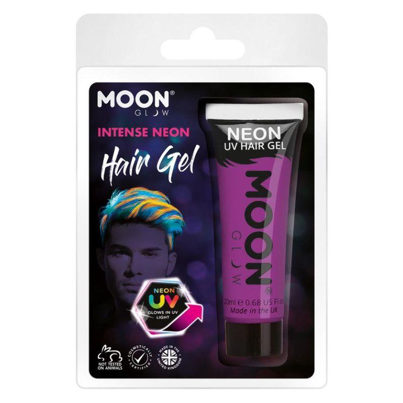 Moon Glow Intense Neon UV Hair Gel Purple Smiffys Moon Creations 21552