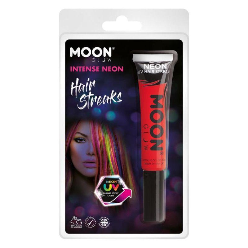 Moon Glow Intense Neon UV Hair Streaks Red Smiffys Moon Creations 21664
