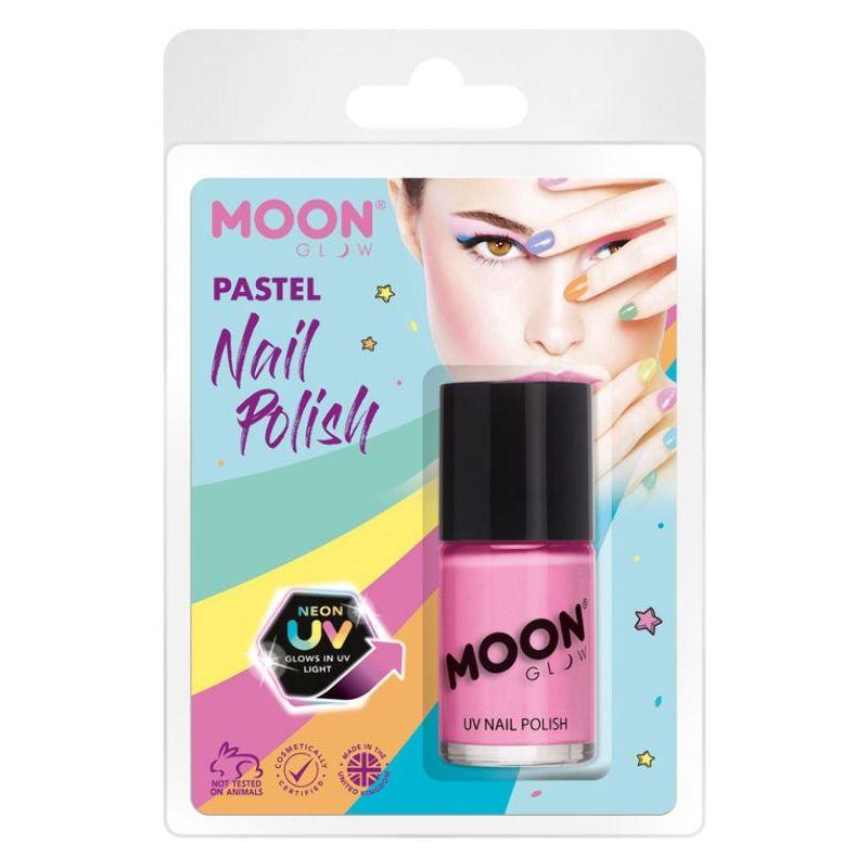 Moon Glow Pastel Neon UV Nail Polish Pastel Pink Smiffys Moon Creations 21435