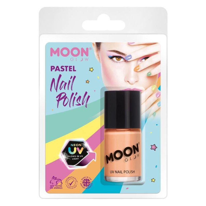 Moon Glow Pastel Neon UV Nail Polish Orange Smiffys Moon Creations 21311