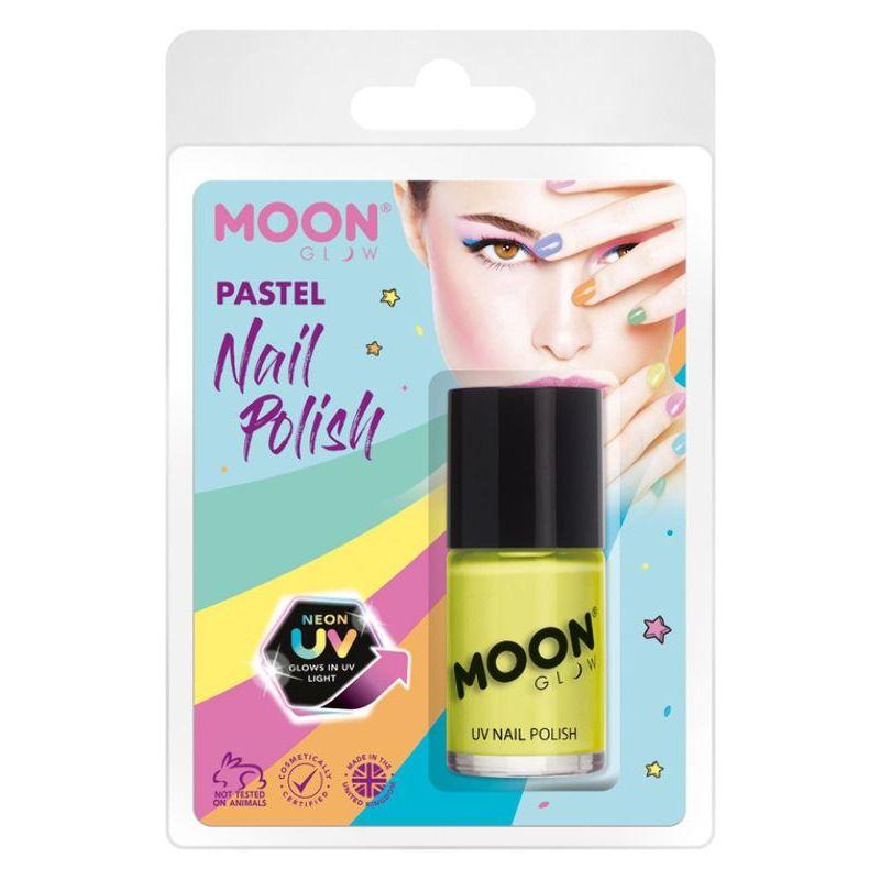 Moon Glow Pastel Neon UV Nail Polish Yellow Smiffys Moon Creations 22039