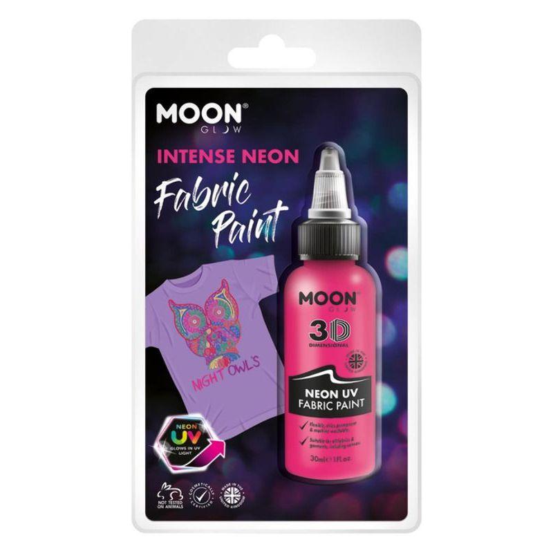 Moon Glow Neon UV Intense Fabric Paint Pink Smiffys Moon Creations 21437
