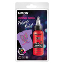 Moon Glow Neon UV Intense Fabric Paint Red Smiffys Moon Creations 21666