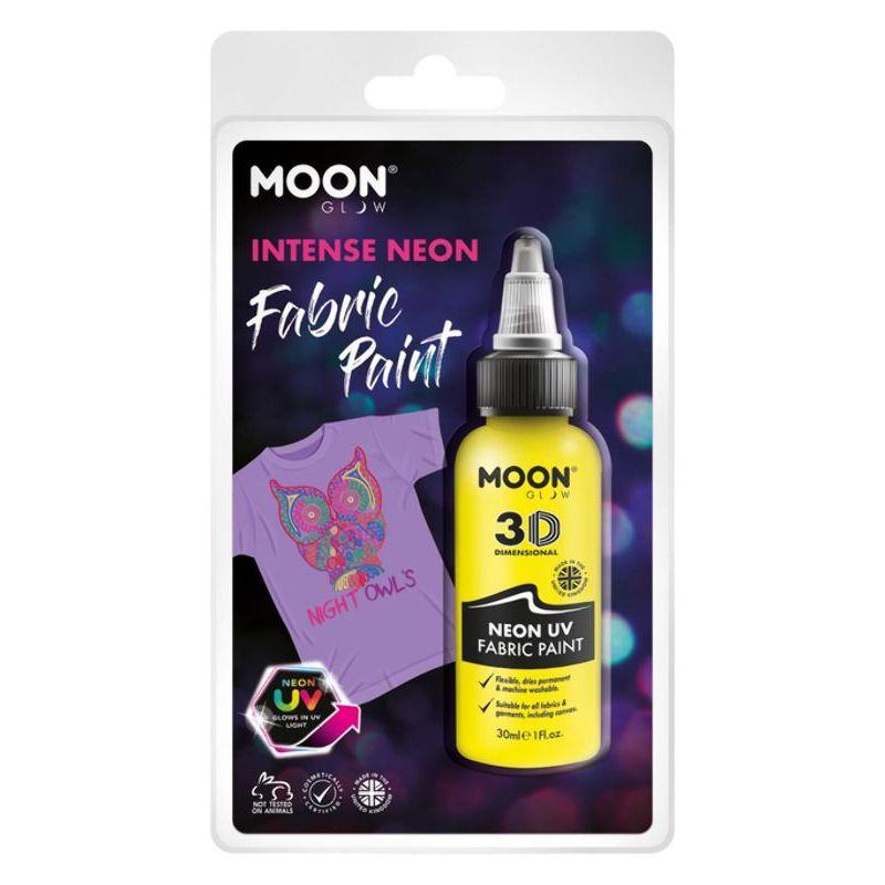 Moon Glow Neon UV Intense Fabric Paint Yellow Smiffys Moon Creations 22044