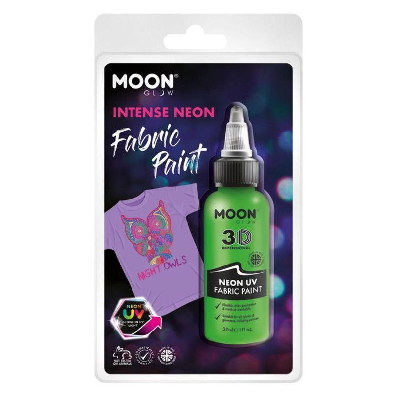 Moon Glow Neon UV Intense Fabric Paint Green Smiffys Moon Creations 20997