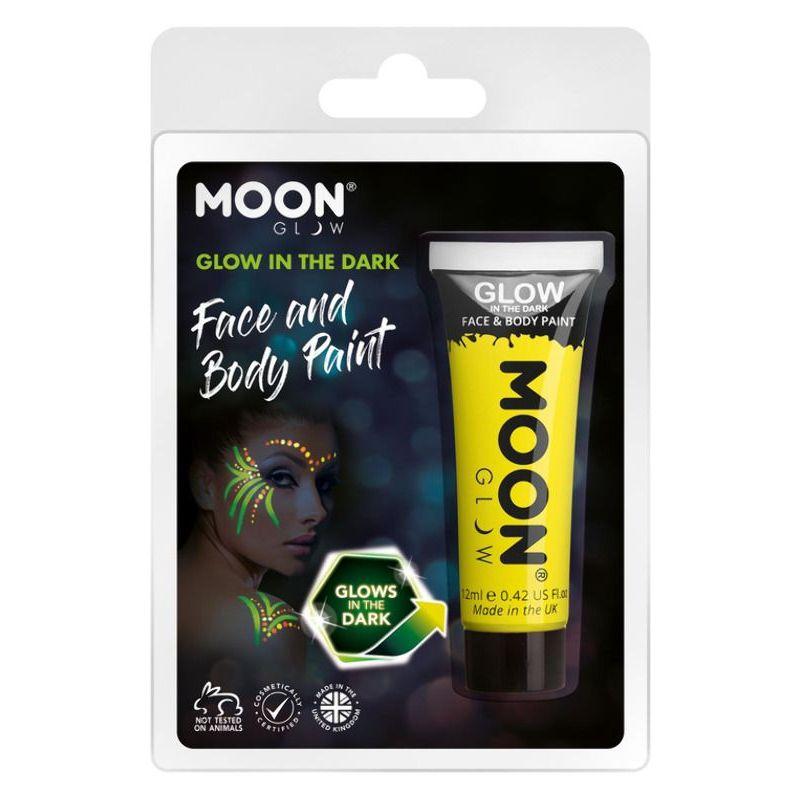 Moon Glow Glow in the Dark Face Paint Yellow Smiffys Moon Creations 22043