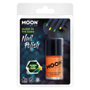 Moon Glow Glow in the Dark Nail Polish Orange Smiffys Moon Creations 21314