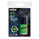 Moon Glow Glow in the Dark Nail polish Green Smiffys Moon Creations 20998