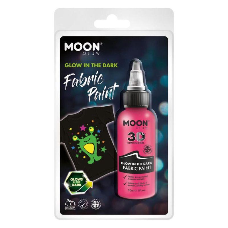 Moon Glow Glow in the Dark Fabric Paint Pink Smiffys Moon Creations 21441