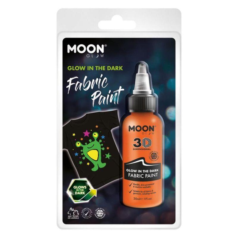 Moon Glow Glow in the Dark Fabric Paint Orange Smiffys Moon Creations 21316