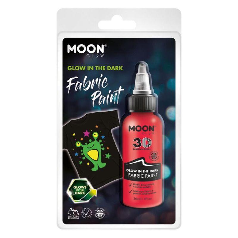 Moon Glow Glow in the Dark Fabric Paint Red Smiffys Moon Creations 21671