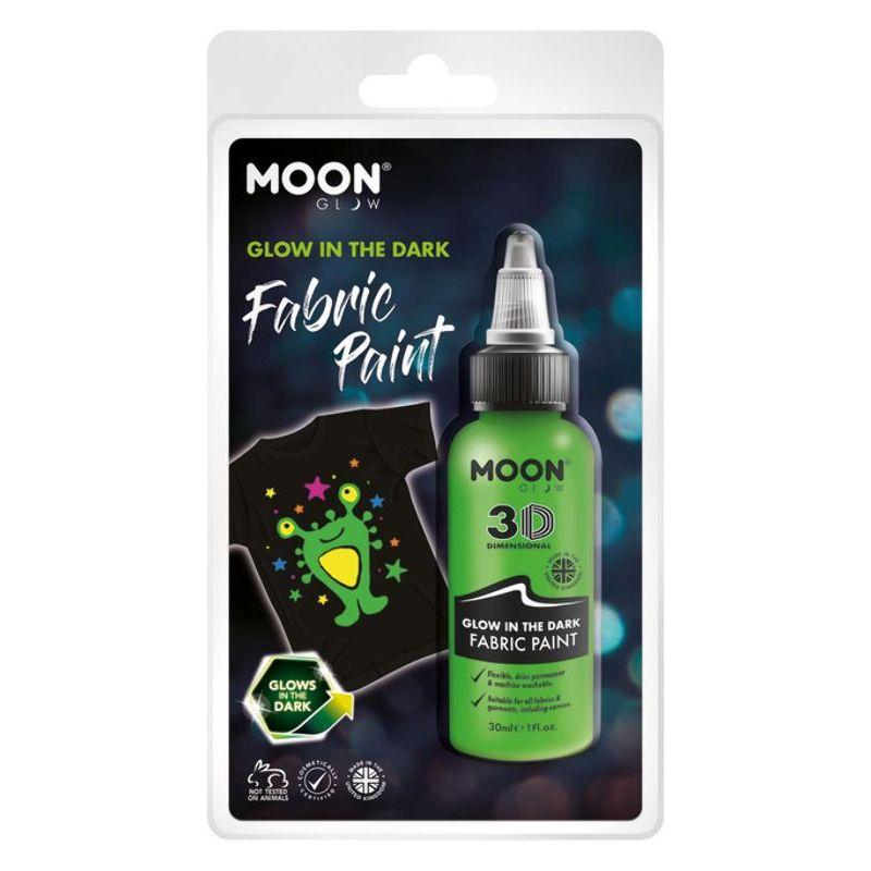 Moon Glow Glow in the Dark Fabric Paint Green Smiffys Moon Creations 20999
