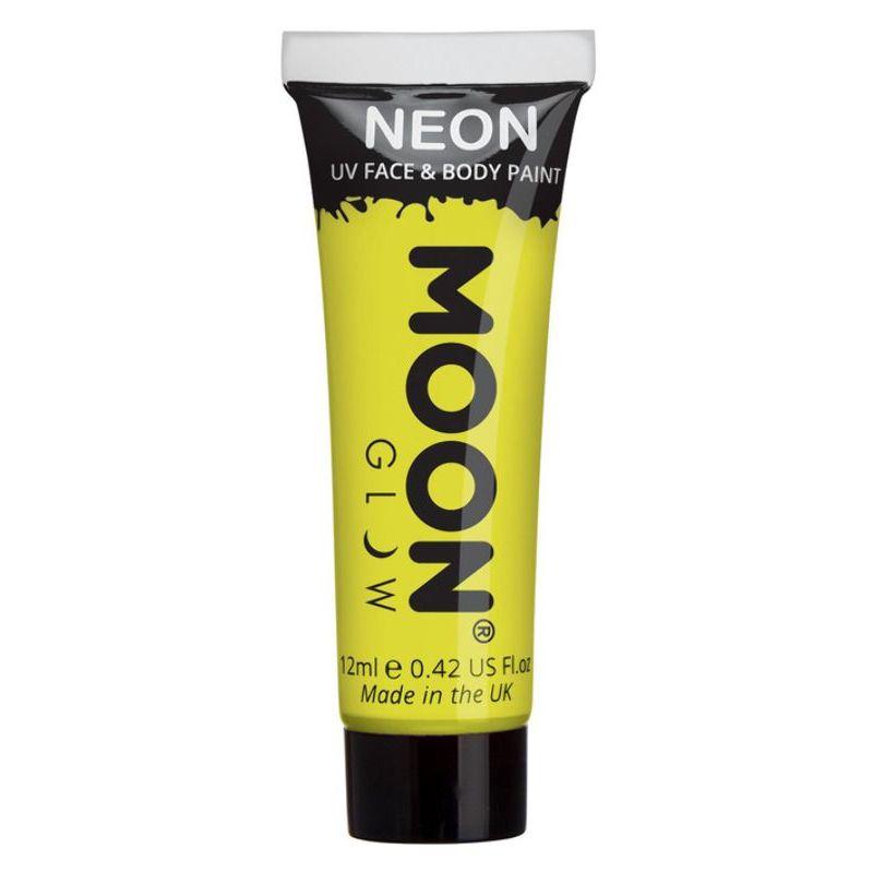 Moon Glow Intense Neon UV Face Paint Yellow Smiffys Moon Creations 22049