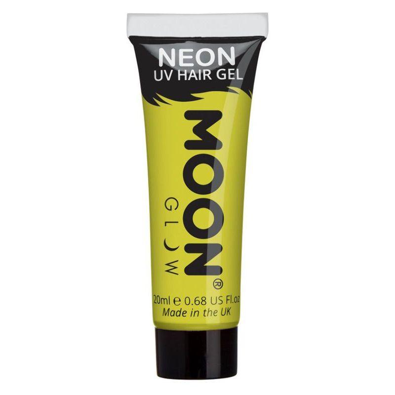 Moon Glow Intense Neon UV Hair Gel Yellow Smiffys Moon Creations 22052