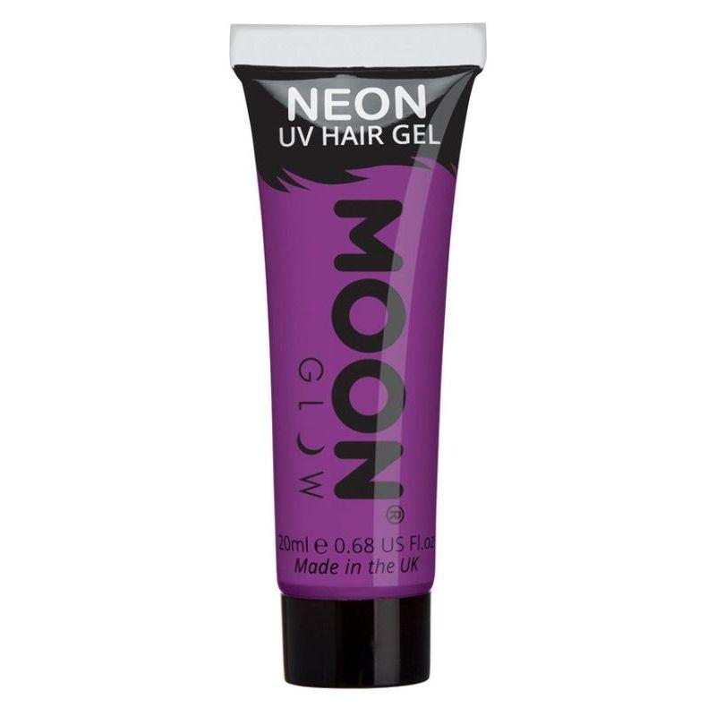 Moon Glow Intense Neon UV Hair Gel Purple Smiffys Moon Creations 21562