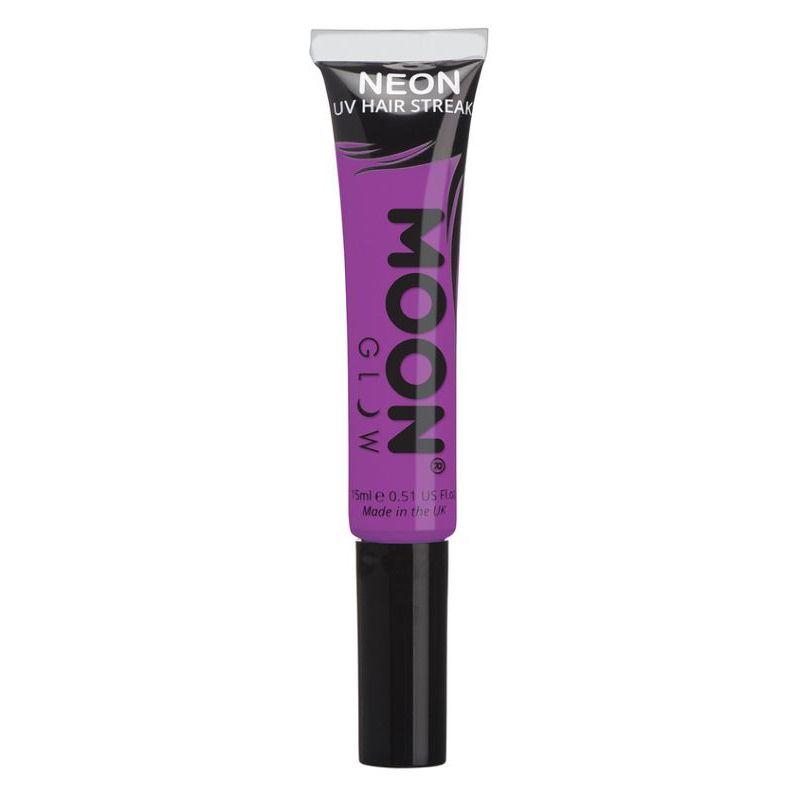Moon Glow Intense Neon UV Hair Streaks Purple Smiffys Moon Creations 21607