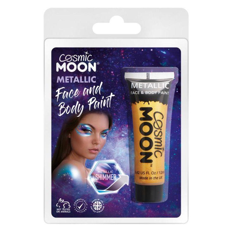 Cosmic Moon Metallic Face & Body Paint Gold Smiffys Moon Creations 20877