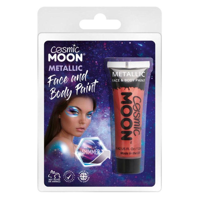 Cosmic Moon Metallic Face & Body Paint Red Smiffys Moon Creations 21677