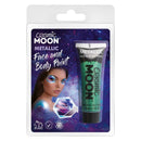 Cosmic Moon Metallic Face & Body Paint Green Smiffys Moon Creations 21016