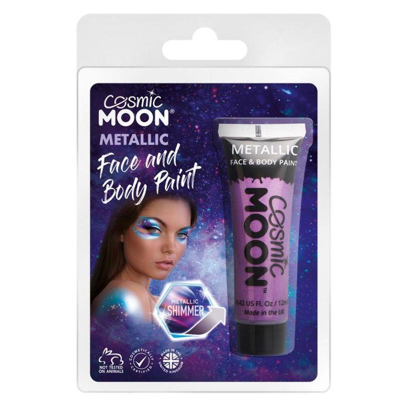 Cosmic Moon Metallic Face & Body Paint Purple Smiffys Moon Creations 21573
